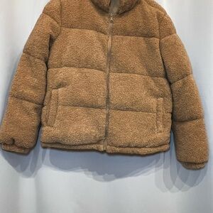 Pink Platinum Tan Sherpa Jacket